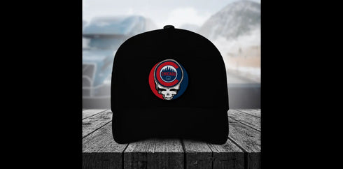 Grateful Dead - Chicago Cubs Stealie Grateful Dead Trucker Cap - StealieShop